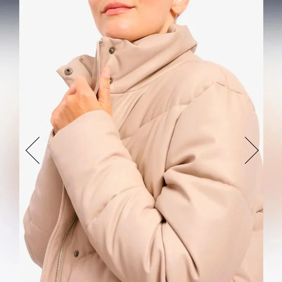 NWT Splendid Faux Leather Puffer M - Picture 6 of 11